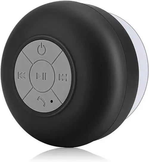 Waterproof Bluetooth Speaker with LED Lights Portable Wireless Shower Speaker with Suction Cup for Bathroom Outdoor Travel